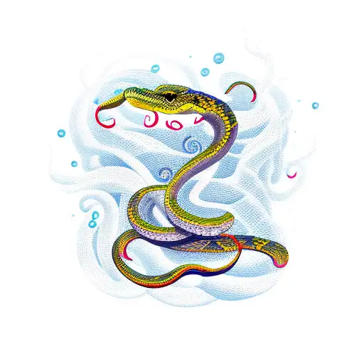 Snake With Waves