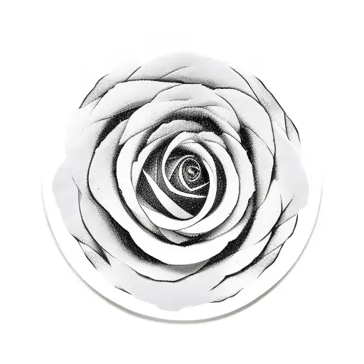 Gothic Rose Intertwined With A Vinyl Record