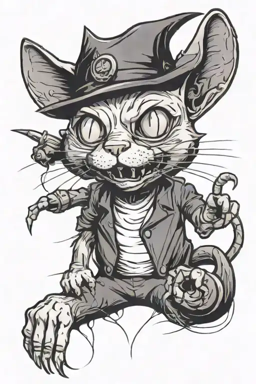 Cat With A Dead Alien In Its Mouth