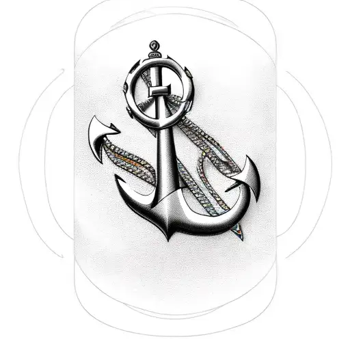 Aqarious With Anchor And Compas