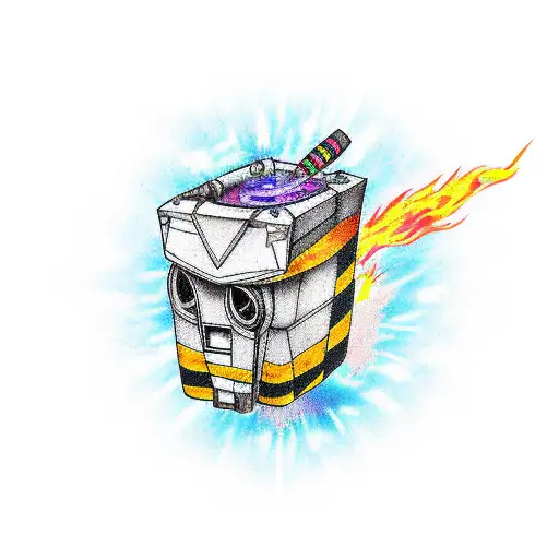 Claptrap On Fire With Nat 1 D20