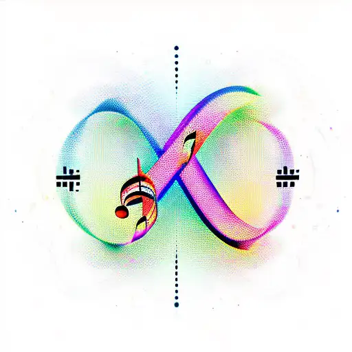 Infinity Sign With Music Symbol