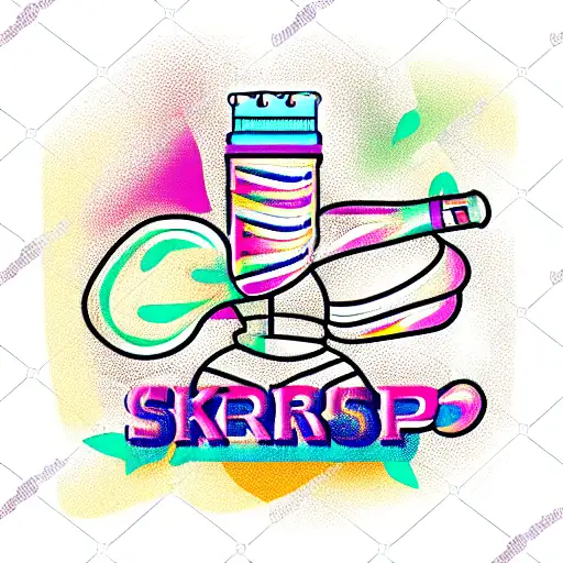 Barbershop Skeleton Colorful