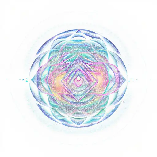 A Flute Transforming Into An Ocean Wave With A Triangle Pattern On The Wave