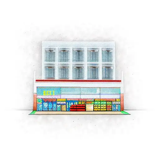 Multi Story Chinese Shop With Blarena In Jordan Sneakers