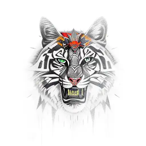 A Fierce Hunting Scene With Military-inspired Elements