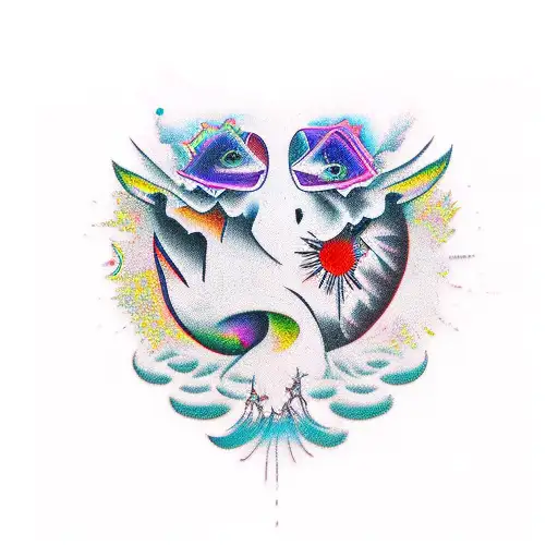 Tattoo With Themes Of Overcoming Derealization And Depression