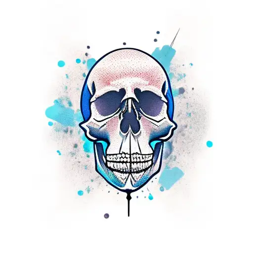 Skull With Number 8