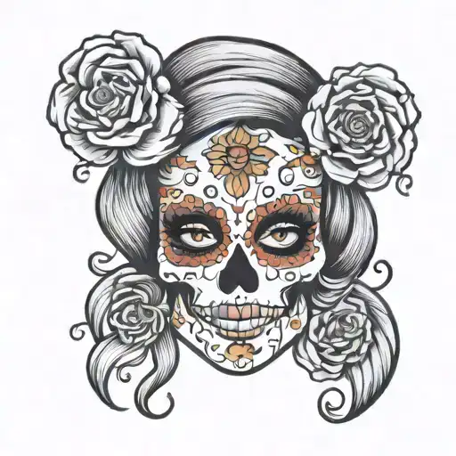 Sugar Skull Pinup Girl