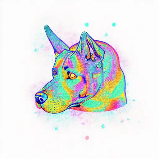 Psychedelics Pitbull And Ice Cream Cone