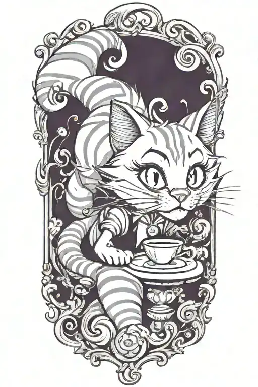 Background Behind Cheshire Cat Mixing Designs