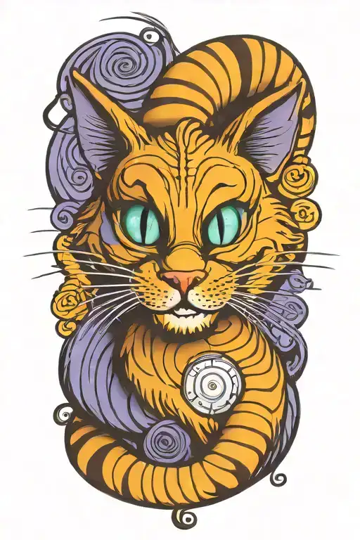 Background Behind Cheshire Cat Mixing Designs