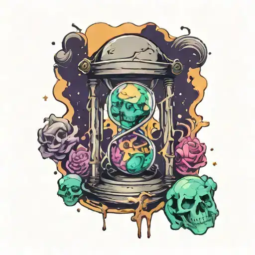 Decaying Corpse Trapped In An Hourglass Falling Through The Crux Turning Into A Galaxy