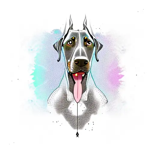 Doberman Dog Head And Neck