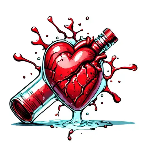 Toxic Love Broken Heart Piosion Bottle Morphing