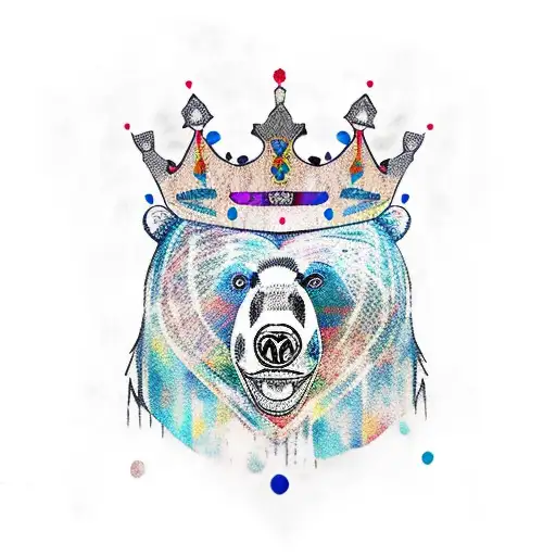 Bear Dress As A King