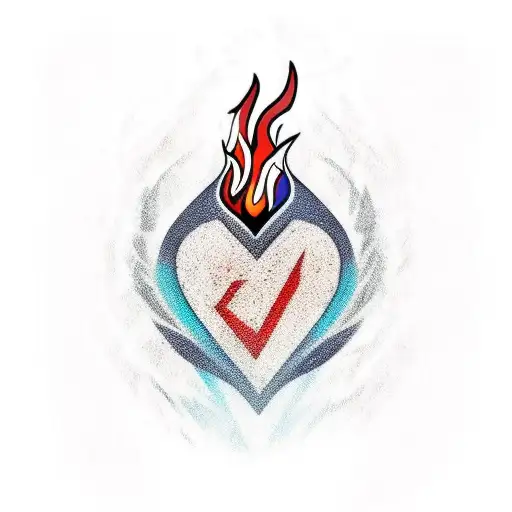 Says Words Fireheart With A Minimal Symbol To Go With It
