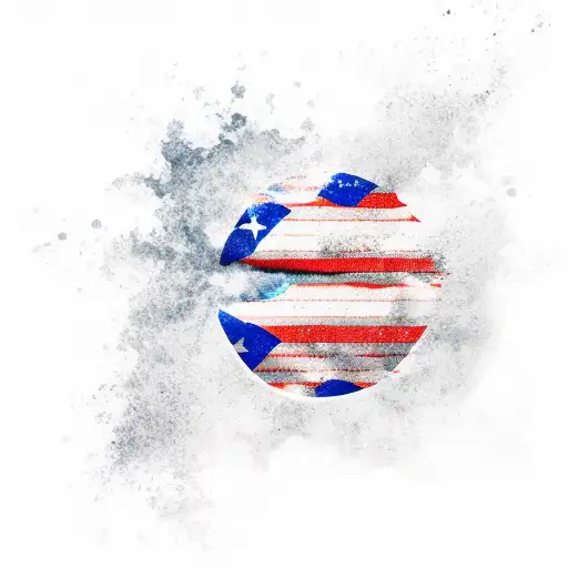 Puerto Rican Flag Ocean