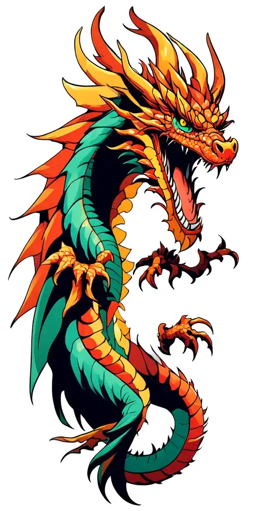 Fenix And Dragon Wrapped