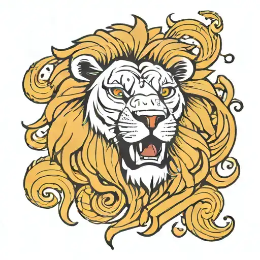 Lion Head And Names Incorporated Into The Design Inspired