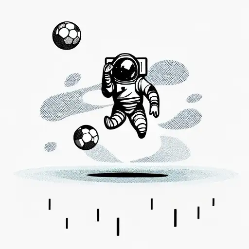 Astronaut Soccer Planet