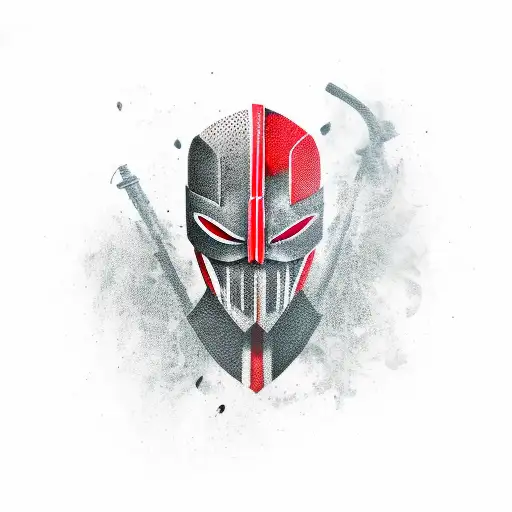 Red And Black Masked Assassin