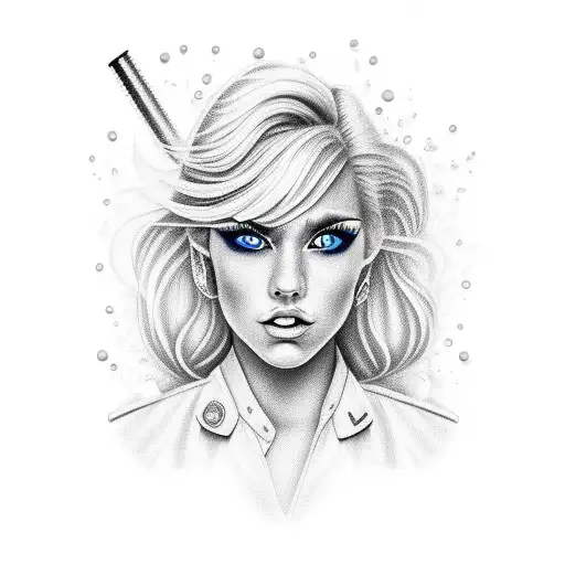 Firefighter Blonde Girl