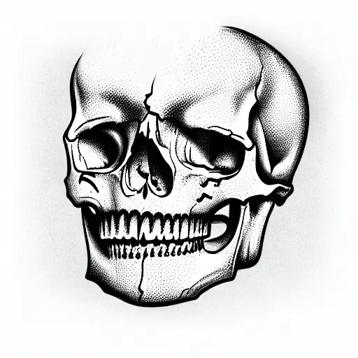 Skull In Table