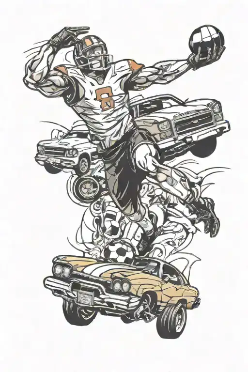 Football And Cars