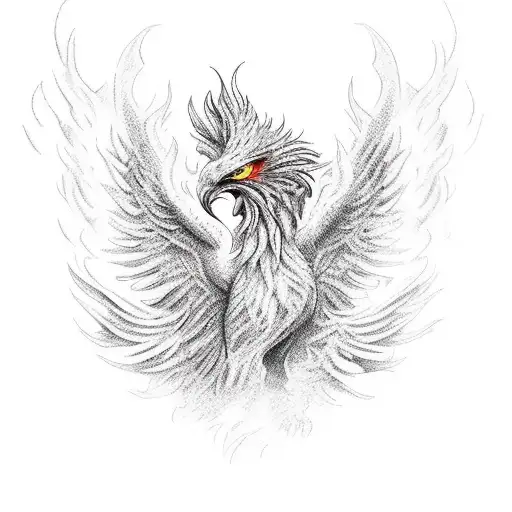 A Powerful Phoenix Rising From Ashes