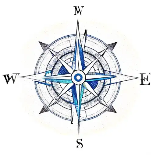 Compass With Six Arrows