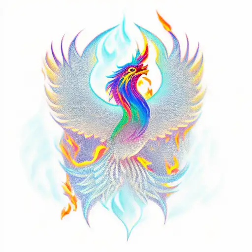 Phoenix With Fire For