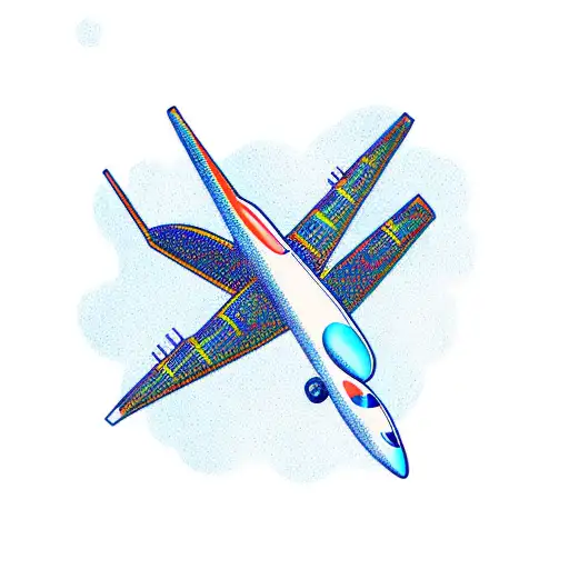 Airplane With Saturn