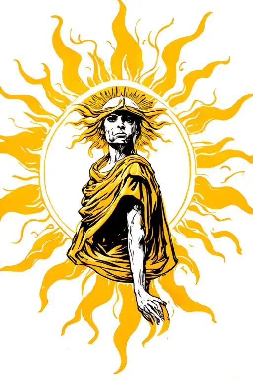 Powerful Sun With Leadership And Strength