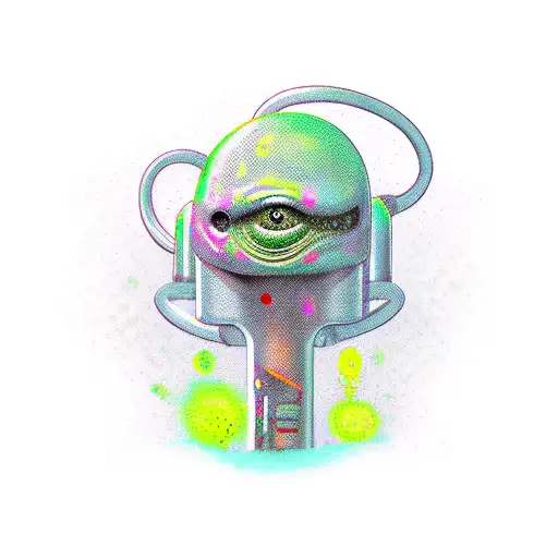 Un Alien Fumando Marihuana