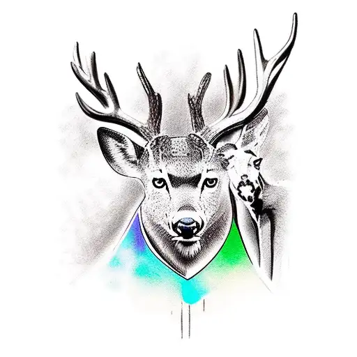 Black Panter And Deer