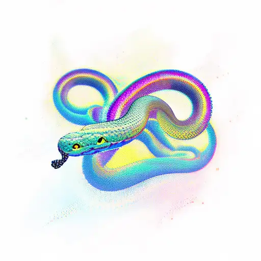 Vaper Wave Chromatic Aberration Snake