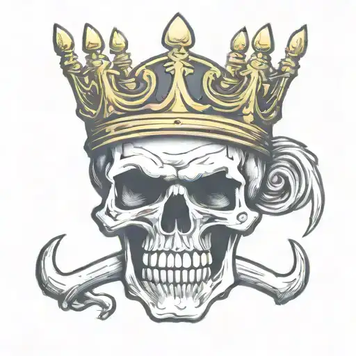 Skull Mouth Open Crown