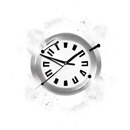 Clock In Motocycle Wheel