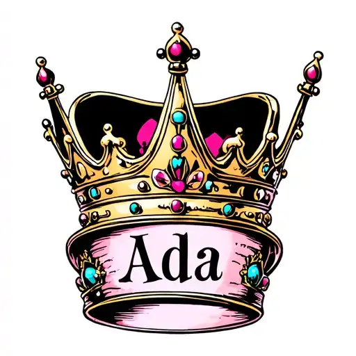 Princess Crown With The Name Ada