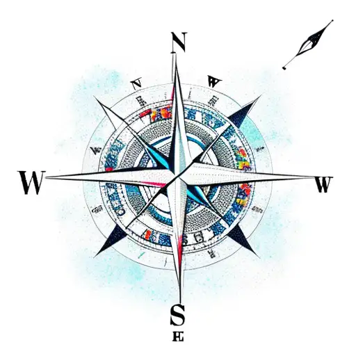 Compass With Carnation & Snowdrop