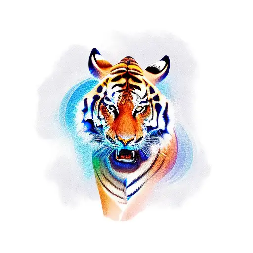 Cowgirl Riding Tiger