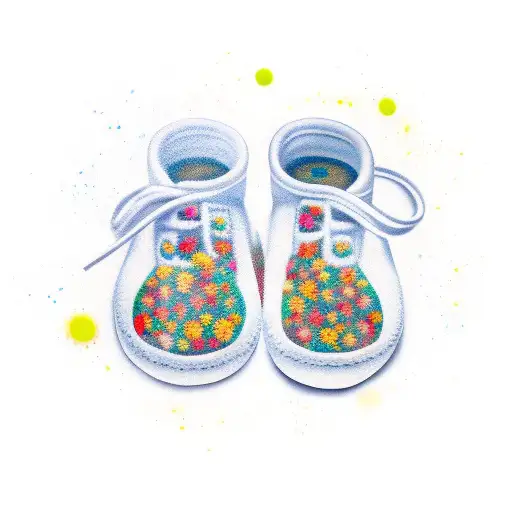 Emory With Baby Footprint