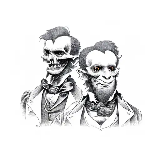 Jekyll And Hyde In Dark Alley