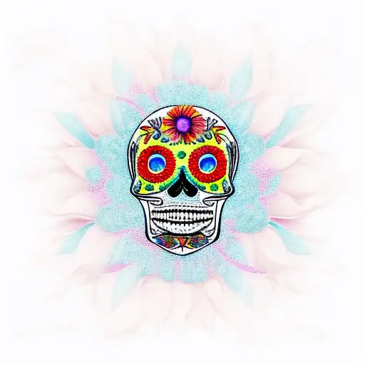 Sugar Skull Sunflower