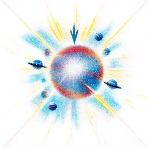 A Majestic Space Scene With A Shooting Star Shaped Like A Basketball