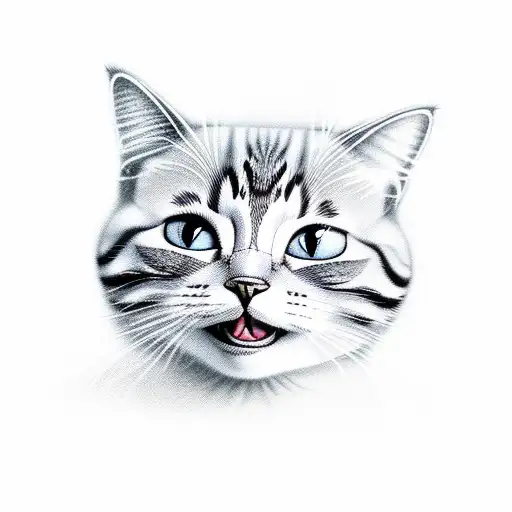 Funny Cartoon Cat Cute