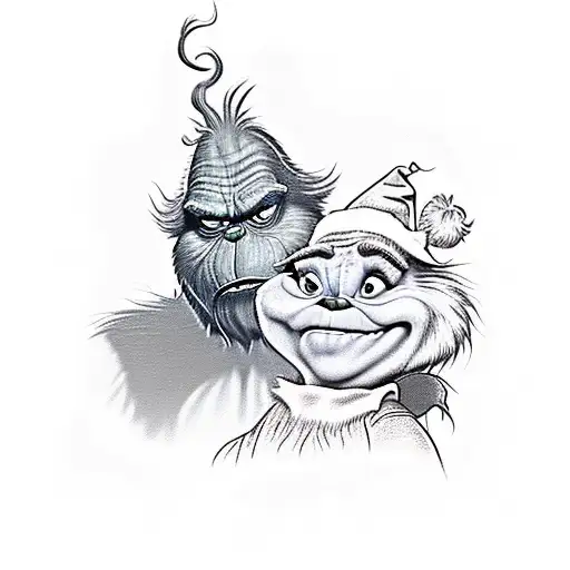 Father And Daughter As The Grinch And Stitch
