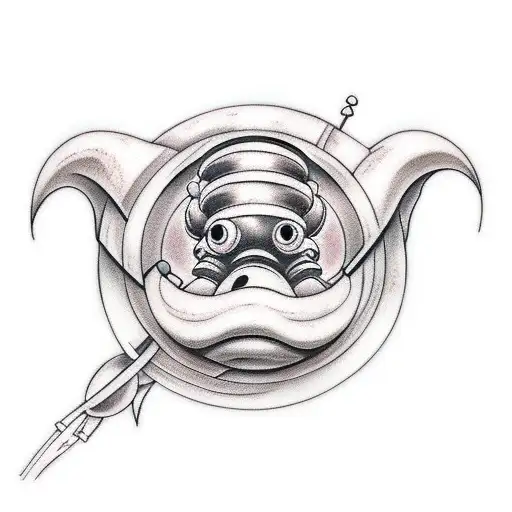 A Tattoo Of Morph From Treasure Planet