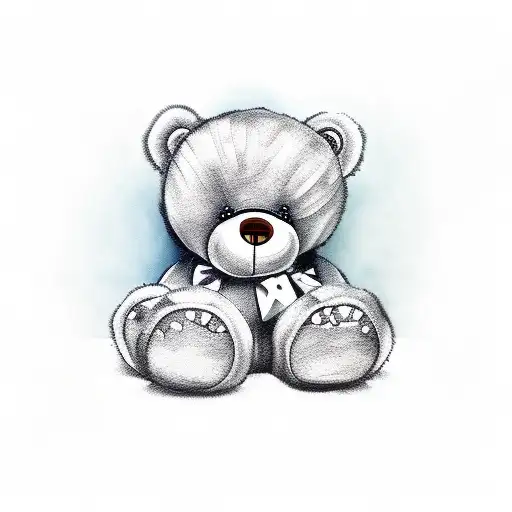 Sitting Crazy Teddy Bear